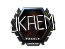Наклейка: jkaem (металлическая) | Лондон 2018