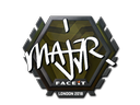 Наклейка: MAJ3R | Лондон 2018