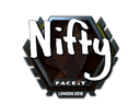 Наклейка: Nifty (металлическая) | Лондон 2018