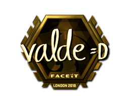 Sticker | v4lde (Gold) | London 2018 