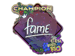sticker_Sticker | fame (Glitter, Champion) | Rio 2022