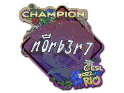 sticker_Sticker | n0rb3r7 (Glitter, Champion) | Rio 2022