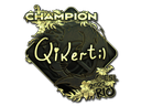 Sticker | qikert (Gold - $ 0.00