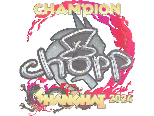 Sticker | chopper (Glitter, Champion) | Shanghai 2024