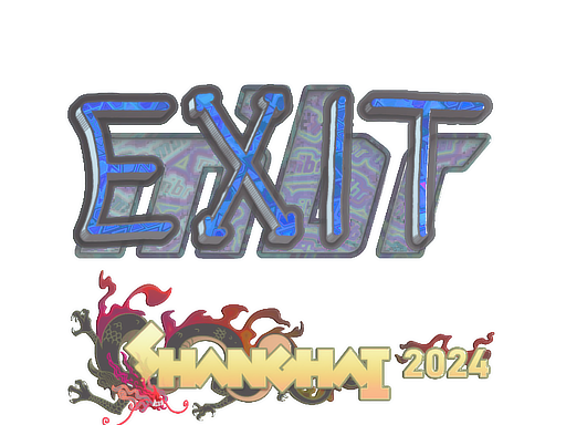 Sticker | exit (Holo) | Shanghai 2024