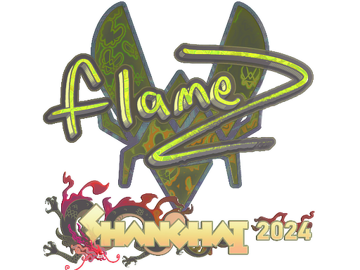 Sticker | FlameZ (Holo) | Shanghai 2024