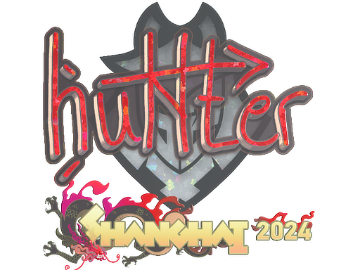 Sticker | huNter- (Glitter) | Shanghai 2024