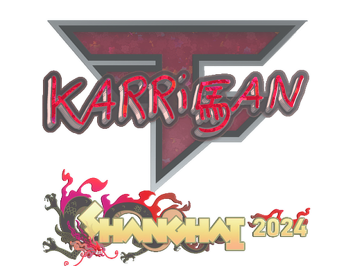 Sticker | karrigan (Glitter) | Shanghai 2024