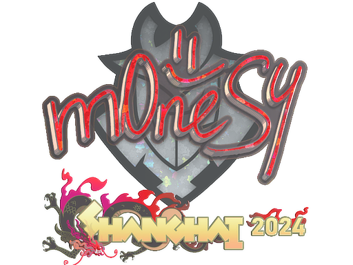 Sticker | m0NESY (Glitter) | Shanghai 2024