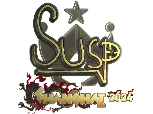 Sticker | susp (Gold) | Shanghai 2024