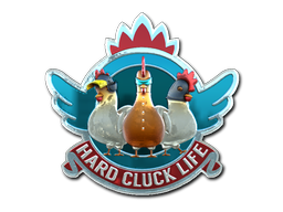 Sticker | Hard Cluck Life (Foil)