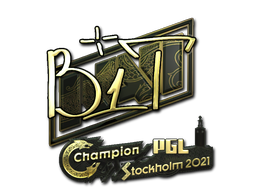 sticker_Sticker | b1t (Gold) | Stockholm 2021