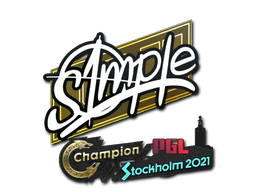 sticker_Sticker | s1mple | Stockholm 2021