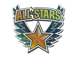 Klistermærke | Orange all-stars (Holo)