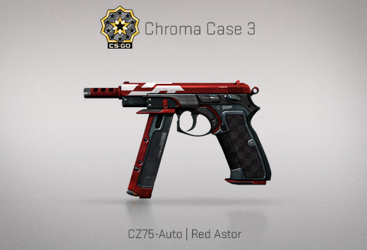 Сандък „Обагряне 3“ — CZ75-Auto | Red Astor| Червен астор