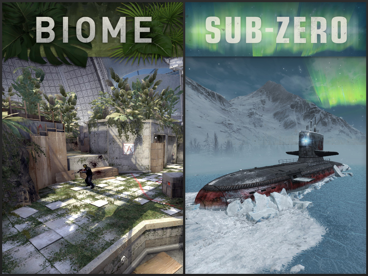 Новите обществени карти Biome и Subzero