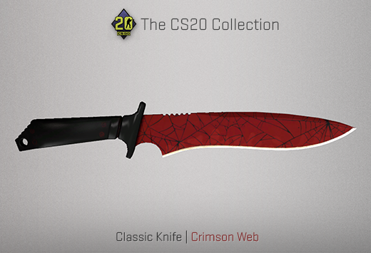 Колекцията „Counter-Strike 20“ — Класически нож | Пурпурна паяжина | Crimson Web