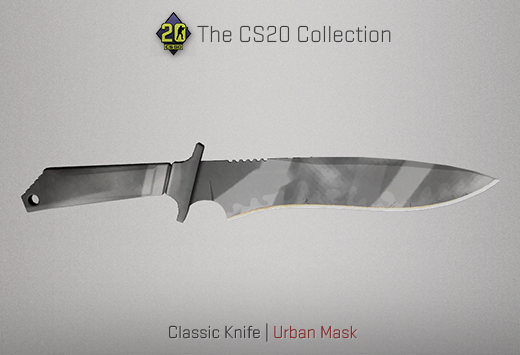Колекцията „Counter-Strike 20“ — Класически нож | Градска маскировка | Urban Mask