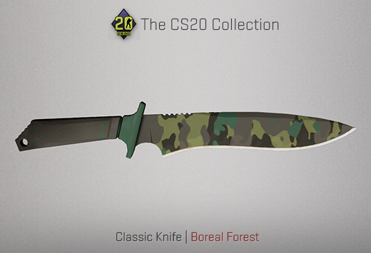 Колекцията „Counter-Strike 20“ — Класически нож | Северна гора | Boreal Forest