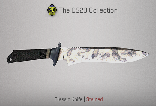 Колекцията „Counter-Strike 20“ — Класически нож | Опетнено | Stained