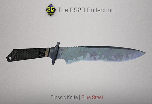 Колекцията „Counter-Strike 20“ — Класически нож | Синя стомана | Blue Steel