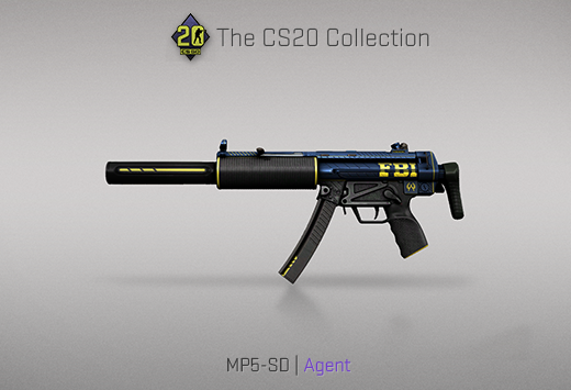 Колекцията „Counter-Strike 20“ — MP5-SD | Агент | Agent