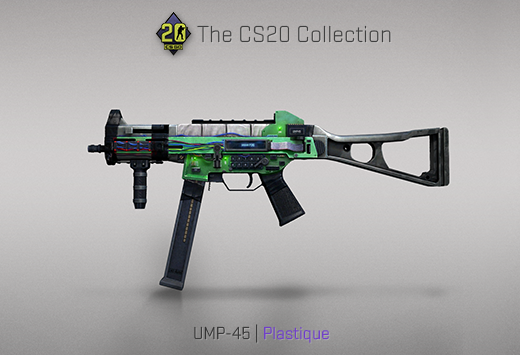 Колекцията „Counter-Strike 20“ — UMP-45 | Пластичен експлозив | Plastique