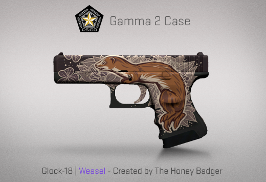 Сандък „Гама 2“ — Glock -18 | Weasel | Невестулка — Създадено от TheHoneyBadger