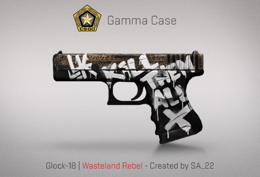 Сандък „Гама“ — Glock-18 | Wasteland Rebel | Бунтовник от пустошта — Създадено от SA-22