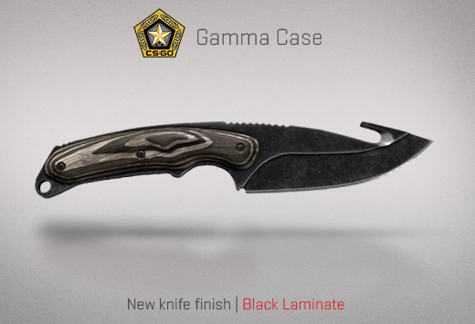 Сандък „Гама“ — Нов завършек за нож | Black Laminate | Черен ламинат