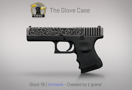 Сандък „Ръкавици“ — Glock-18 | Ironwork | Желязна художествена творба — Създадено от L'grand