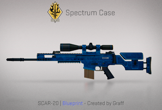 Сандък „Спектър“ — SCAR-20 | Blueprint | Чертеж — Създадено от Graff