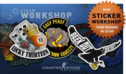 Counter Strike Global Offensive Sticker Workshop Is Live