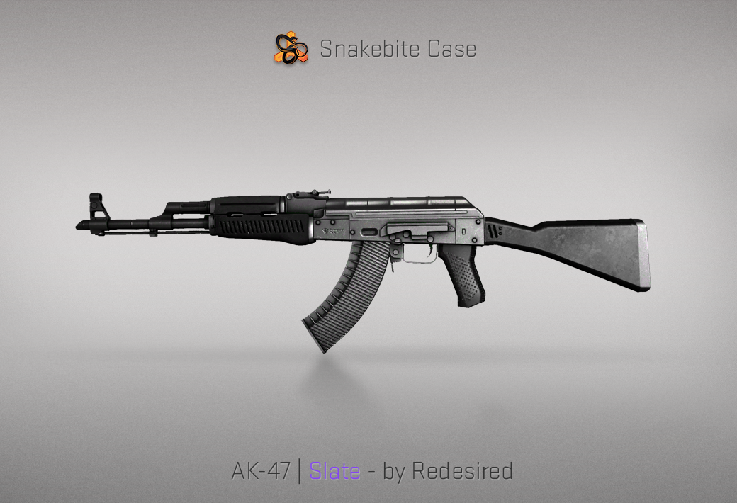 Сандък „Змийско ухапване“ — AK-47 | Плоча | Slate — Създадено от Redesired