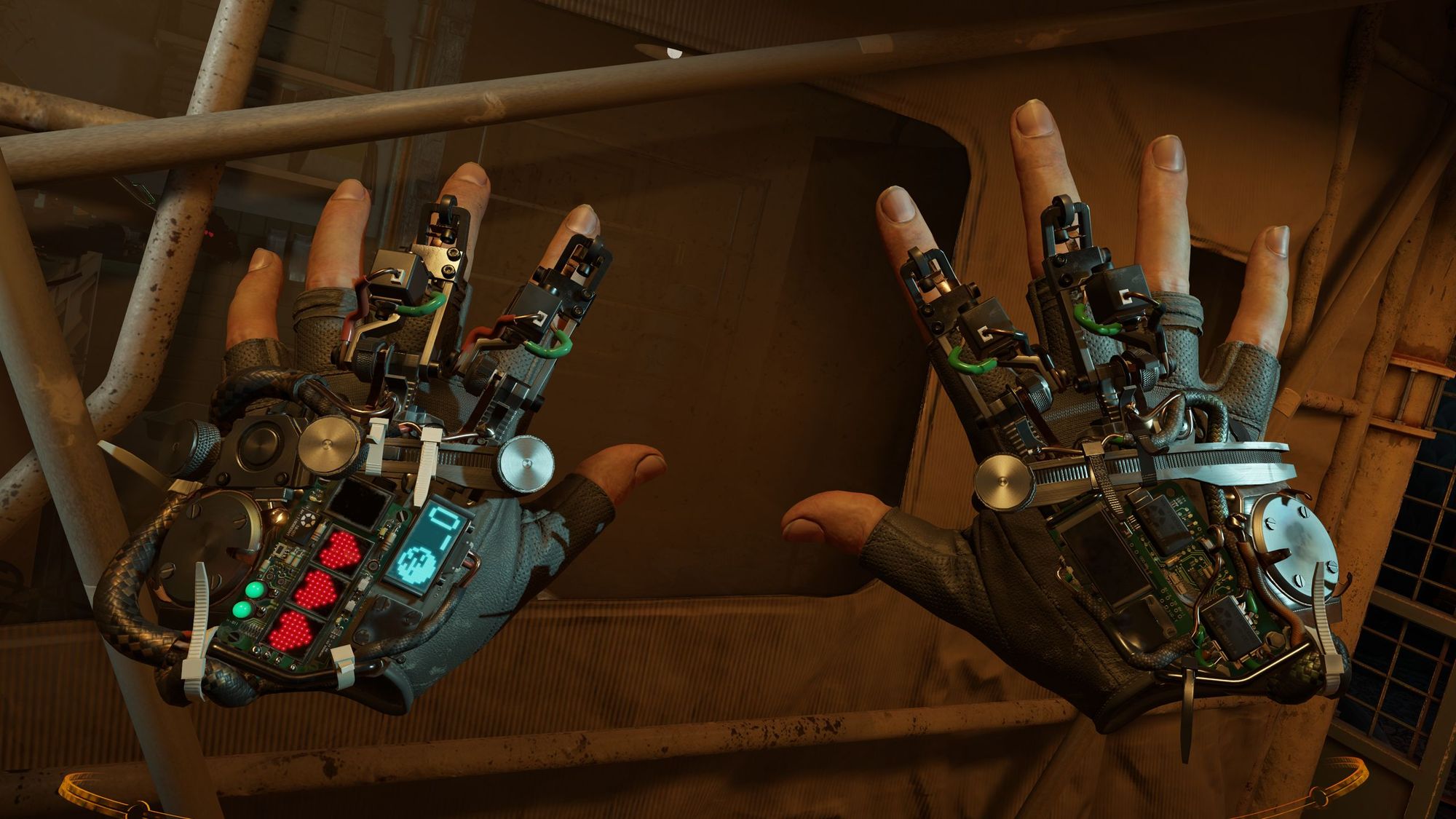 hands inside half-life VR game