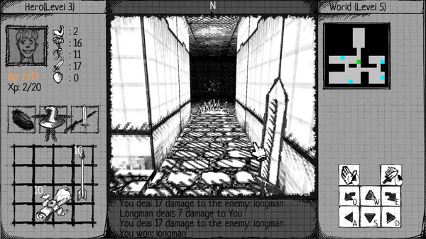 Скриншот из Drawngeon: Dungeons of Ink and Paper