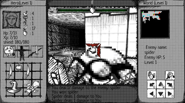 Скриншот из Drawngeon: Dungeons of Ink and Paper