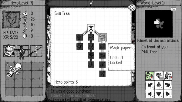 Drawngeon: Dungeons of Ink and Paper game for Linux 1