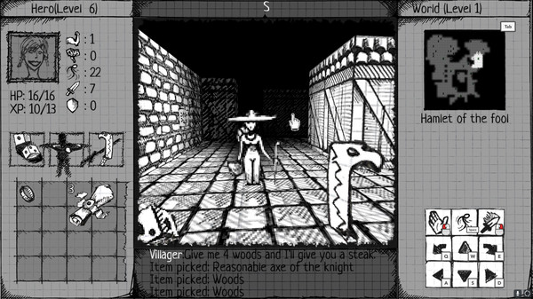 Drawngeon: Dungeons of Ink and Paperfor windows and Linux 1