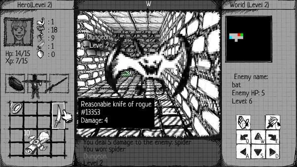 Скриншот из Drawngeon: Dungeons of Ink and Paper