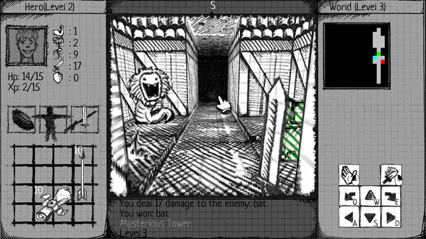 Скриншот из Drawngeon: Dungeons of Ink and Paper