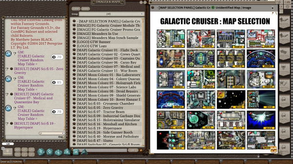 Скриншот из Fantasy Grounds - Meanders Map Pack: Galactic Cruiser (Map Pack)