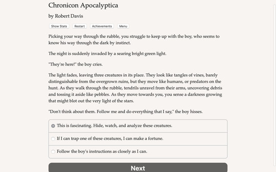 Chronicon Apocalyptica requirements