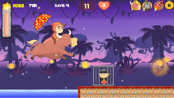 Скриншот из Halloween run adventure for Run, chicken, run!