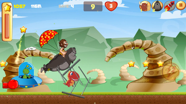 Скриншот из Caveman adventures in jungle for Run, chicken, run!