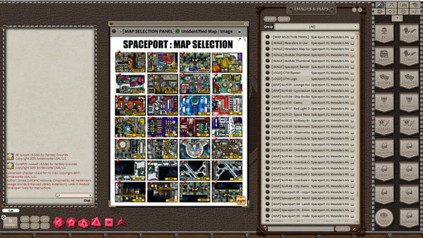 Скриншот из Fantasy Grounds - Meanders Map Pack: Spaceport (Map Pack)