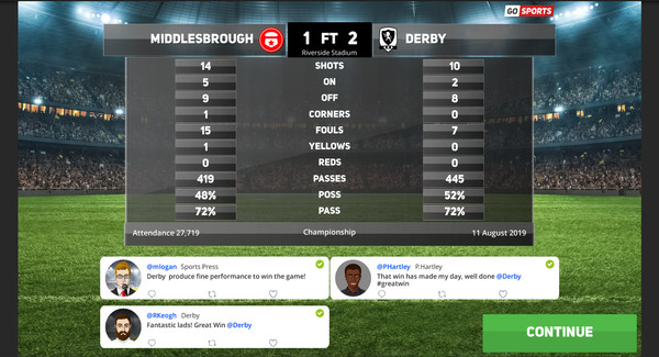 Скриншот из Club Soccer Director PRO 2020