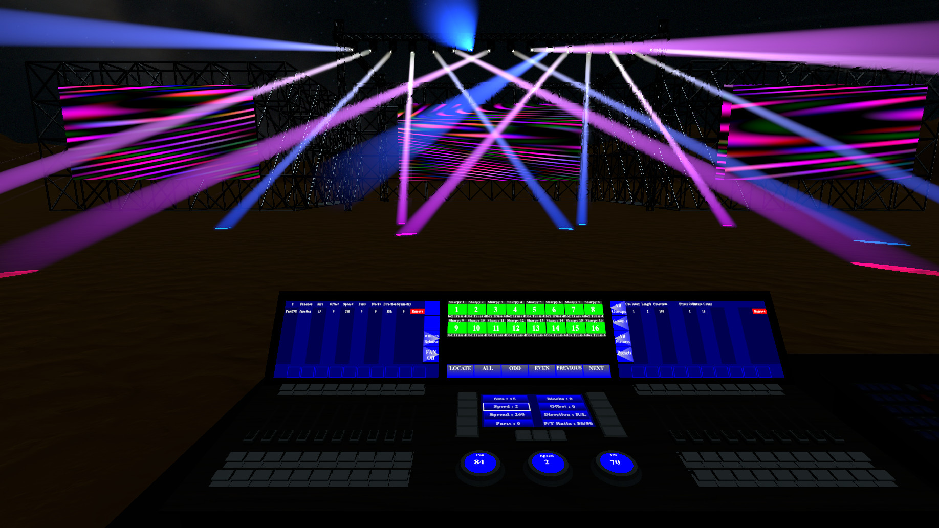 free dmx lighting software