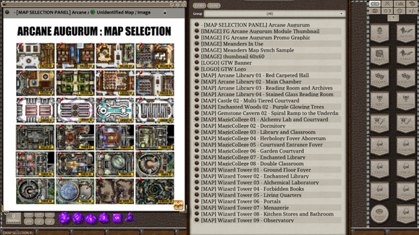 Скриншот из Fantasy Grounds - Meanders Map Pack: Arcane Augurum (Map Pack)