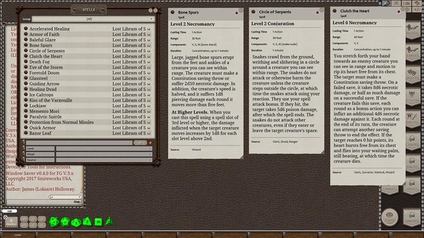 Скриншот из Fantasy Grounds - Libram of Lost Spells, Volume I (5E)